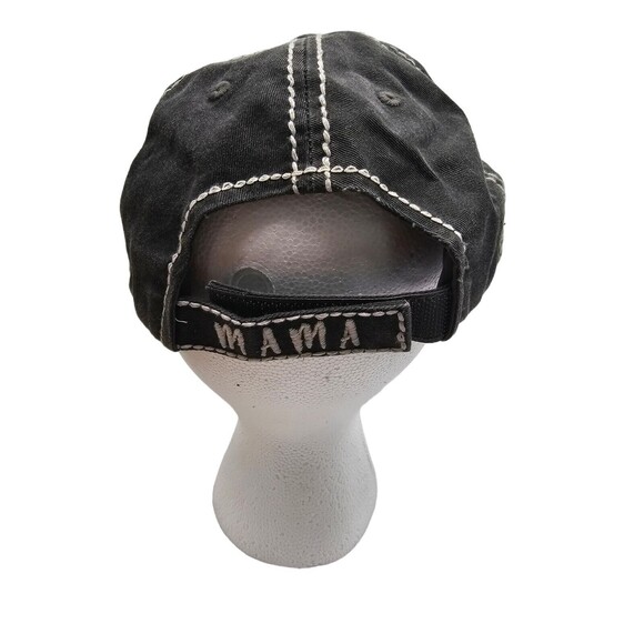 Kbethos Vintage Mama Bear W/ Santa Hat Distressed Stitch Baseball Cap - Picture 3 of 7